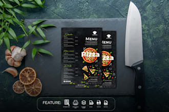 do restaurant modern menu and menu board design