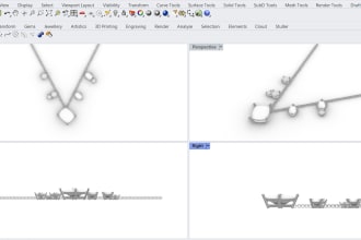 do a 3d rendering of jewelry that is ready to be 3d printed
