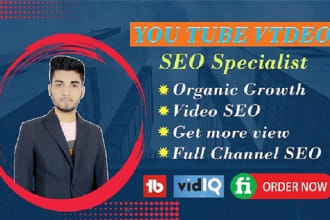 optimize top rank youtube video SEO by vidiq and tubebuddy