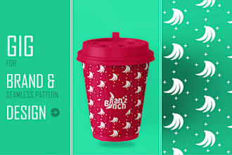 create a seamless brand pattern design for your identity