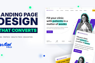 design a high converting landing page that drives leads and sales