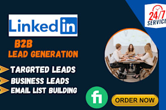 b2b linkedin sales navigator leads generation, sales leads, email list