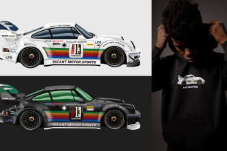 do a nascar car for tshirt