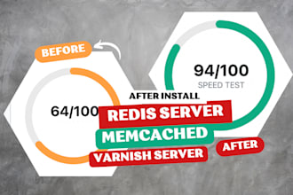 install redis or varnish or memcached on vps