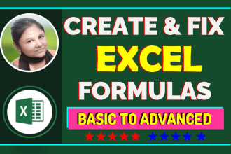 make and fix excel formulas, errors, macros