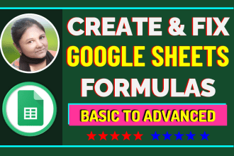 make and fix google sheets formulas, errors, apps script