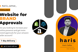 create a wordpress website for amazon fba brand approvals