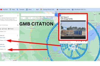 help you google map citations for gmb ranking, map citation