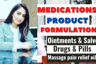 formulate industrial or homemade medicine ointments or massage pain relief oils