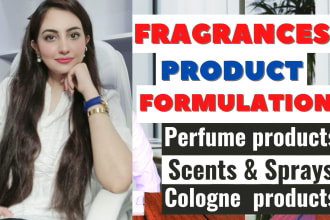 do product formulations of perfumes, scents, odors, aroma, aura and fragrances