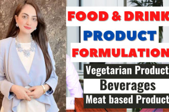 formulate a food and energy drink products, vitamins and nutritional supplements