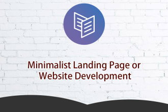 design minimalist carrd website or landing page