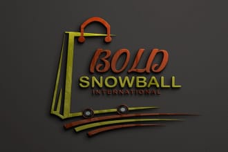 create premium ecommerce, online shopping and marketing logo