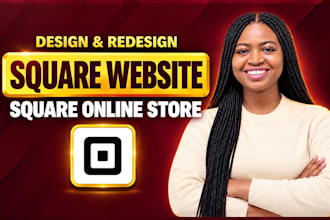 create square website design and square online store