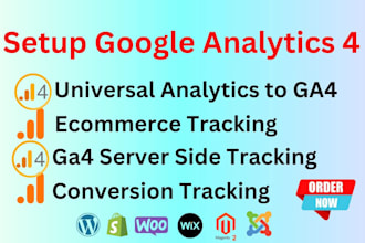 setup and migration  universal analytics to google analytics 4
