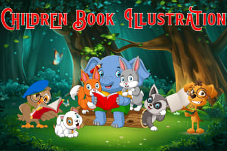 design children book illustration and cover children story book illustration