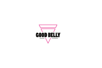 design honorable admirable vegan pizza logo