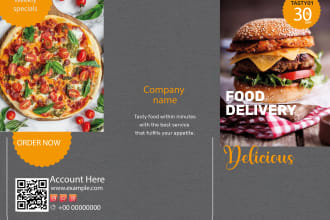 do a restaurant food business card, menu, and price list