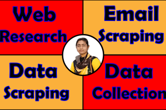 email scraping data collection web research data entry data scraping copy paste