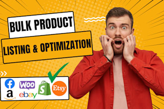 do bulk product listing on amazon ebay shopify walmart etc