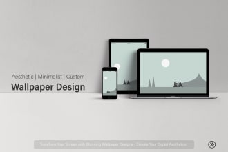 design custom aesthetic minimalist wallpapers for your phone or computer