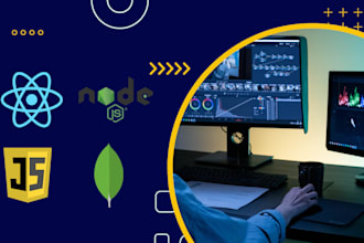 develop full stack mongodb express react node js web app