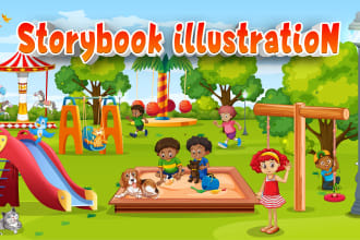 design children book illustration and cover children story book illustration