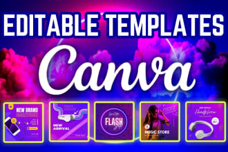 design editable, canva templates for social media, instagram, or facebook post