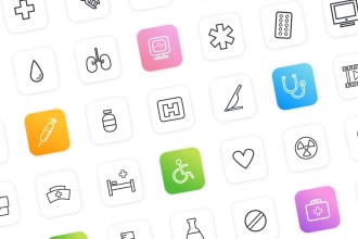 make custom icons design set for instagram highlights and website