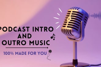 produce amazing podcast intro and outro music for you