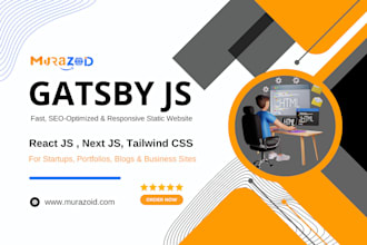 design a high performance static website with gatsby js and tailwind CSS