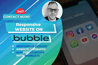 built your responsive website in bubble io