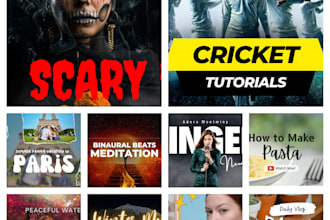 design eye catchy viral youtube thumbnail and  create posts for instagram