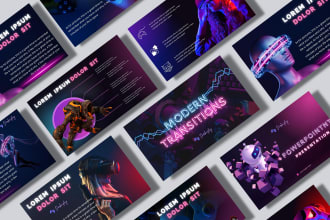 design professional powerpoint presentation, canva templates