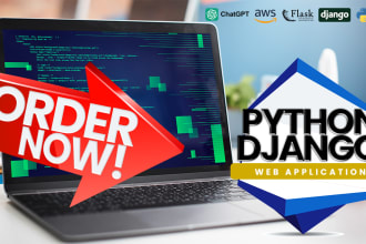 do web application development using python django,flask
