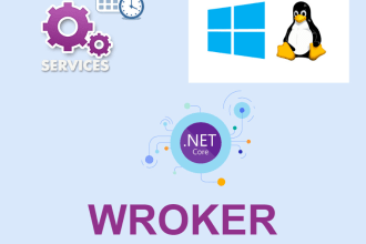 create your linux or windows services using dotnet core