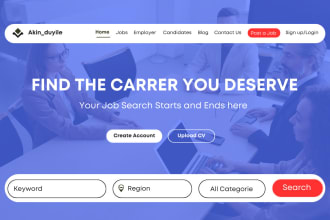 build recruitment website, agency website, staffing website, job board website