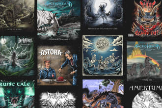 draw detailed illustration for cover album and merch