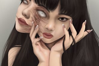 create nsfw and horror art