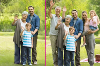 wedding photo edit, photoshop editing, and retouching