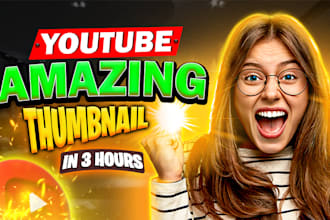 design amazing viral youtube thumbnail in 3 hours
