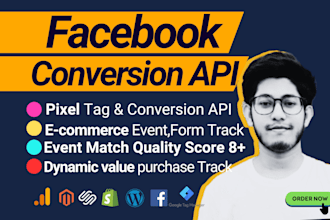 fix facebook pixel tag, conversion API, ga4, and server side tracking