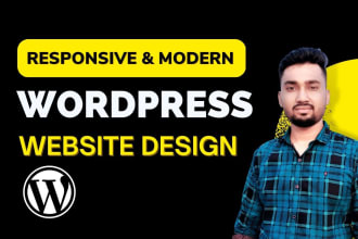 build responsive wordpress website and redesign website, website development