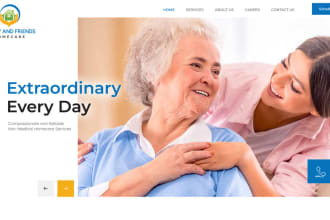 create home care website, healthcare staffing agency website, home care website