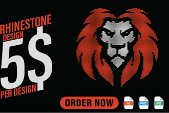 create rhinestone design for you