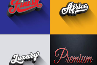 Big Deals!  do custom typography, hand drawn, lettering font logo design