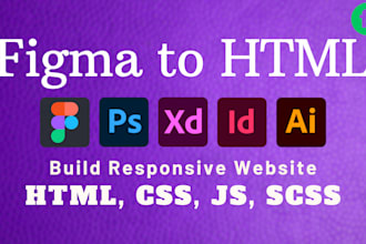 figma to HTML responsive website