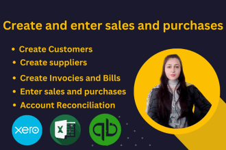 enter sales and purchases in your accounting software