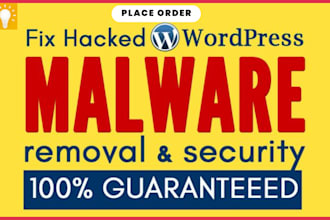 recover hacked wordpress website, remove malware, security