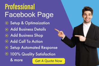 create professional facebook business page and setup